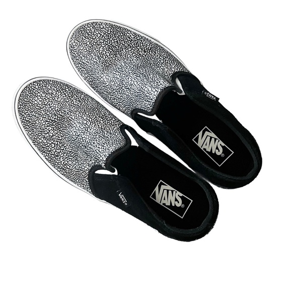 Women’s Vans Slip-On Shoes, Black & White Pattern, Size 11 - Picture 6 of 6